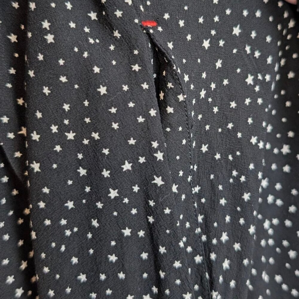Ines De La Fressange Black Starry Wrap Dress - Picture 6 of 10